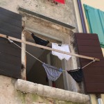 Loundry drying in Rovinij