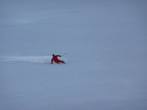 Testing angulation while Carving Livigno